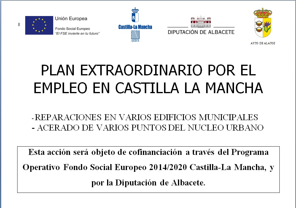 Cartel plan extraordinario